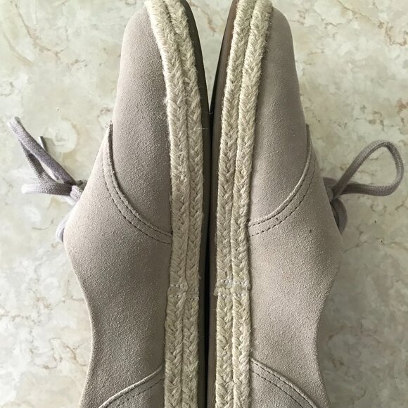 Clark's Collection Sz 8.5 Azella Jazlynn Natural Suede and Jute Sneaker - Picture 10 of 13